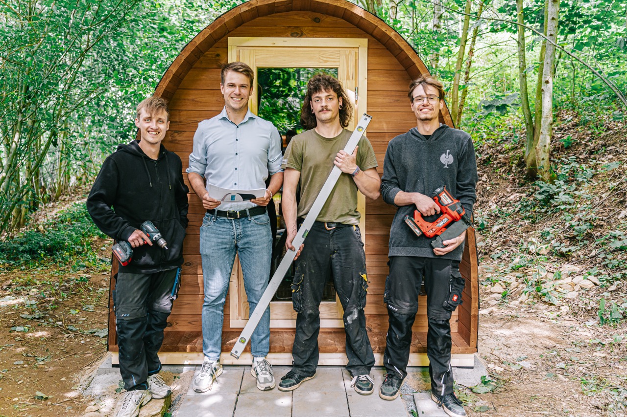 Saunenbau Erzgebirge Team
